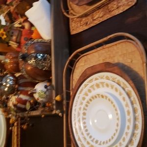 corelle butterfly gold 10 inch plate lot of 5